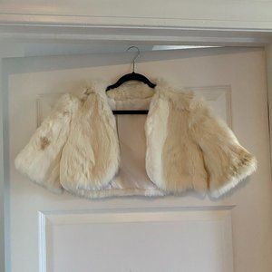 Vintage Genuine Rabbit fur Bolero jacket